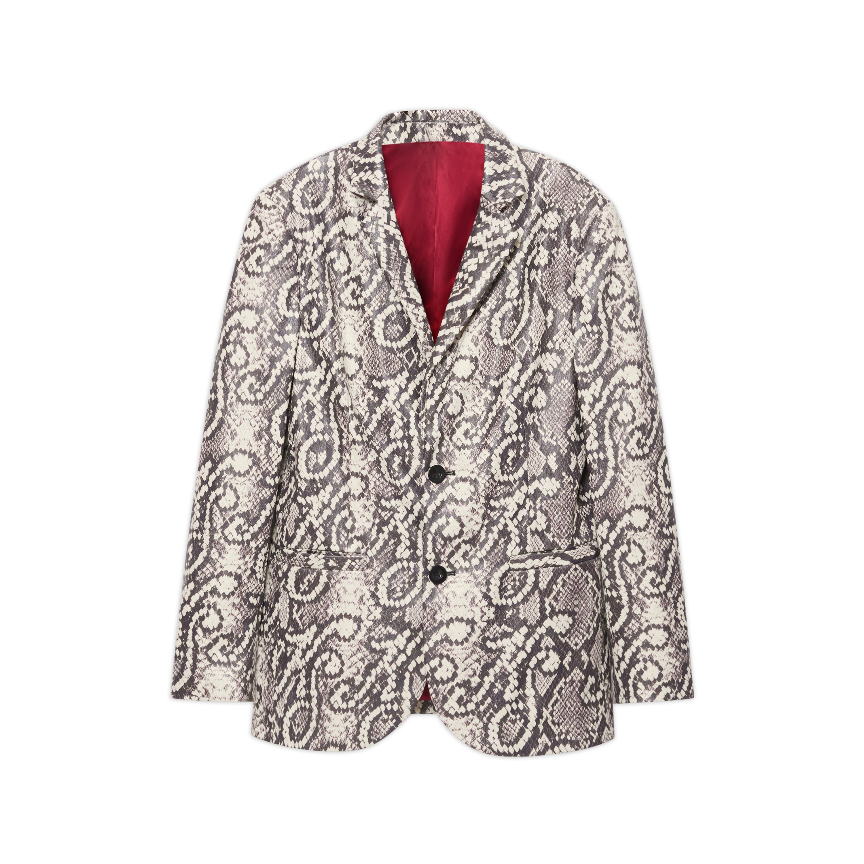 Printed Snakeskin Suit Blazer [White] – KidSuper
