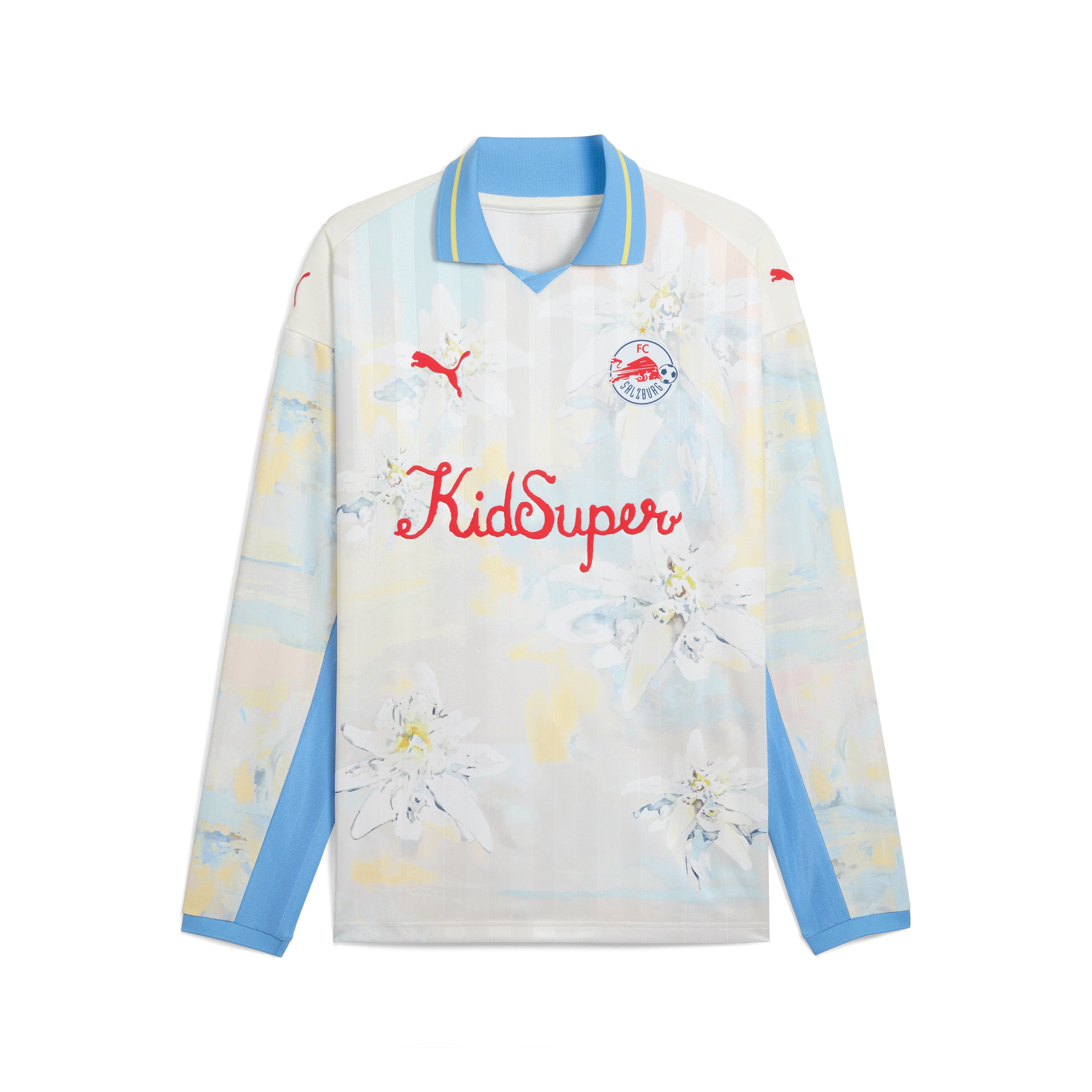 FC Red Bull Salzburg LS RETRO SHIRT [Frosted Ivory/PUMA Red