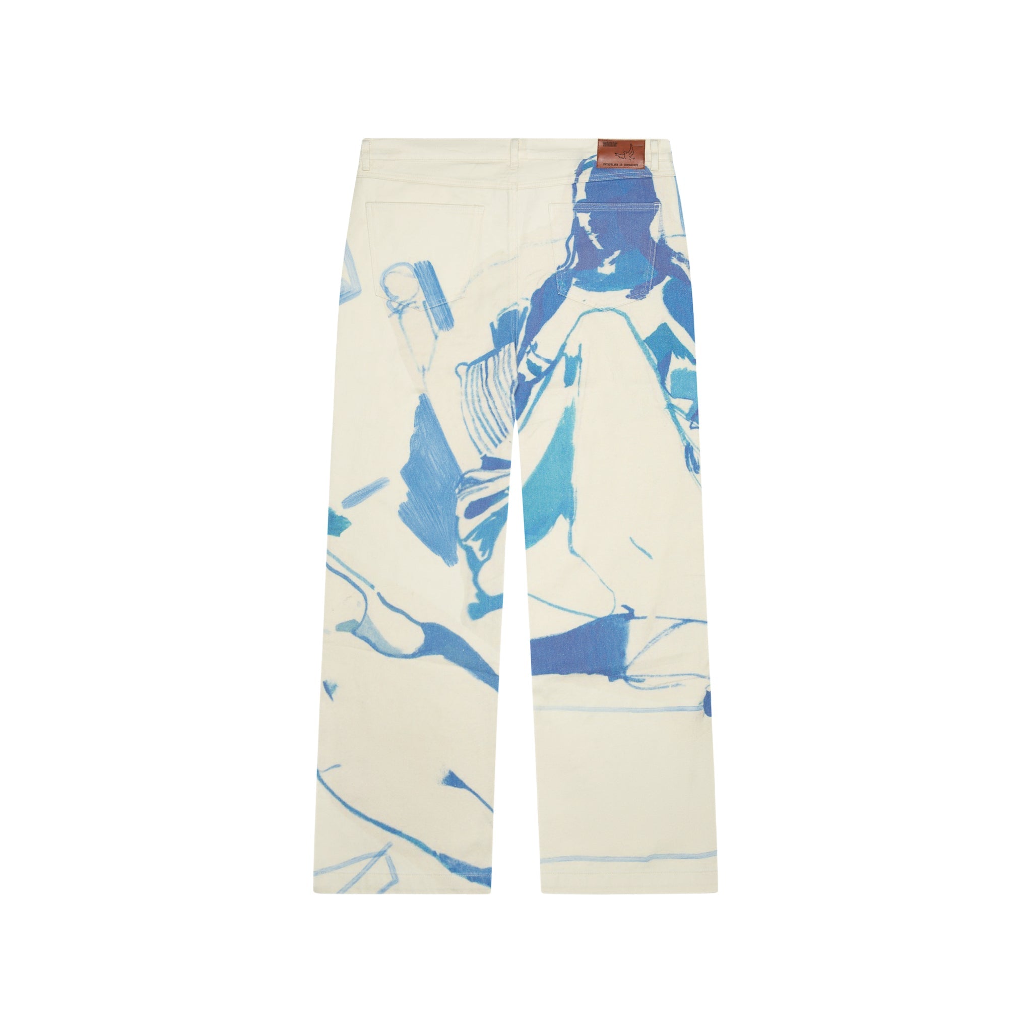 1989 BEDROOM PAINTING DENIM PANTS CREAM