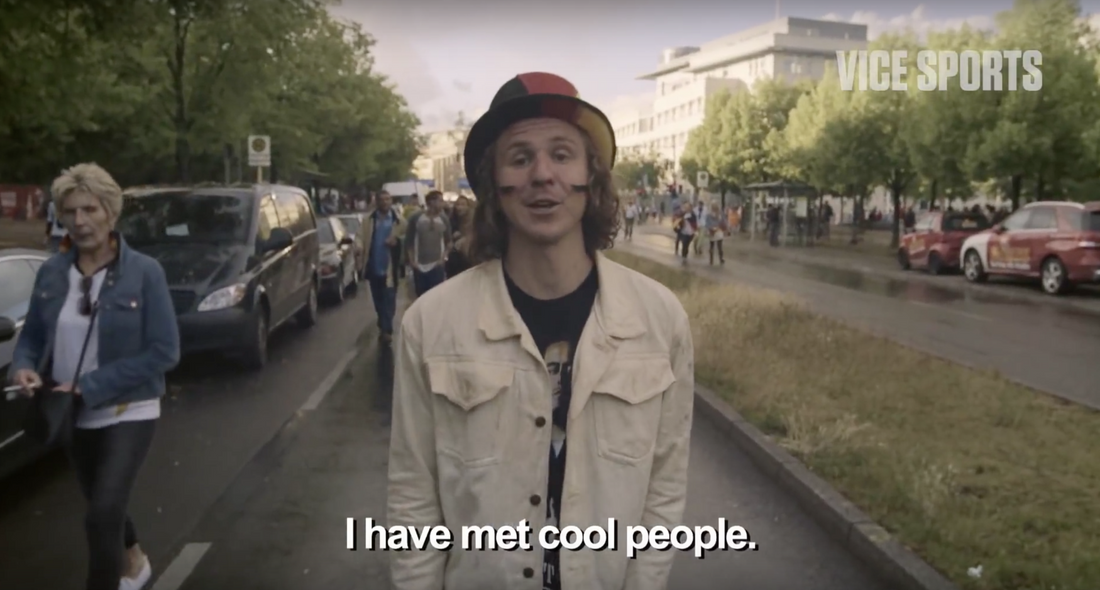 KidSuper Watches the World Cup in Berlin with German Ultras