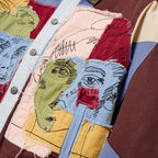 Boy & Girl Doodles Patchwork Jacket [Multi]