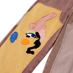 Patchwork Face Double Knee Pant [Brown/Multi]