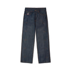 Selvedge Raw Denim Pleated Jeans [Indigo]
