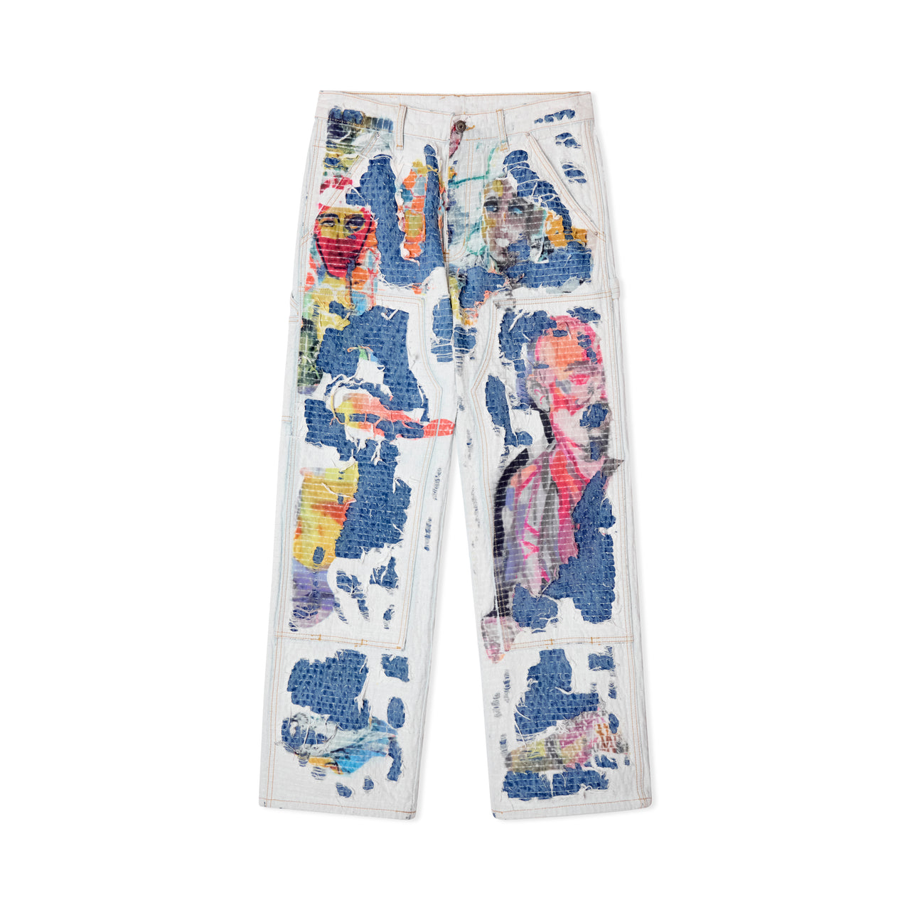 Boro Stitched Double Knee Pant [Multi]