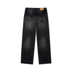 Rhinestone Face Jeans [Black]