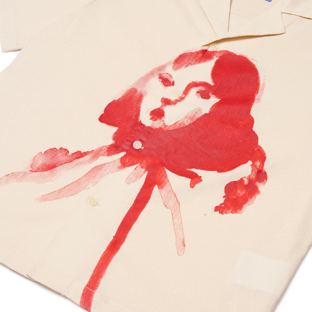 Painted Circus Girl Camp Shirt [Natural]