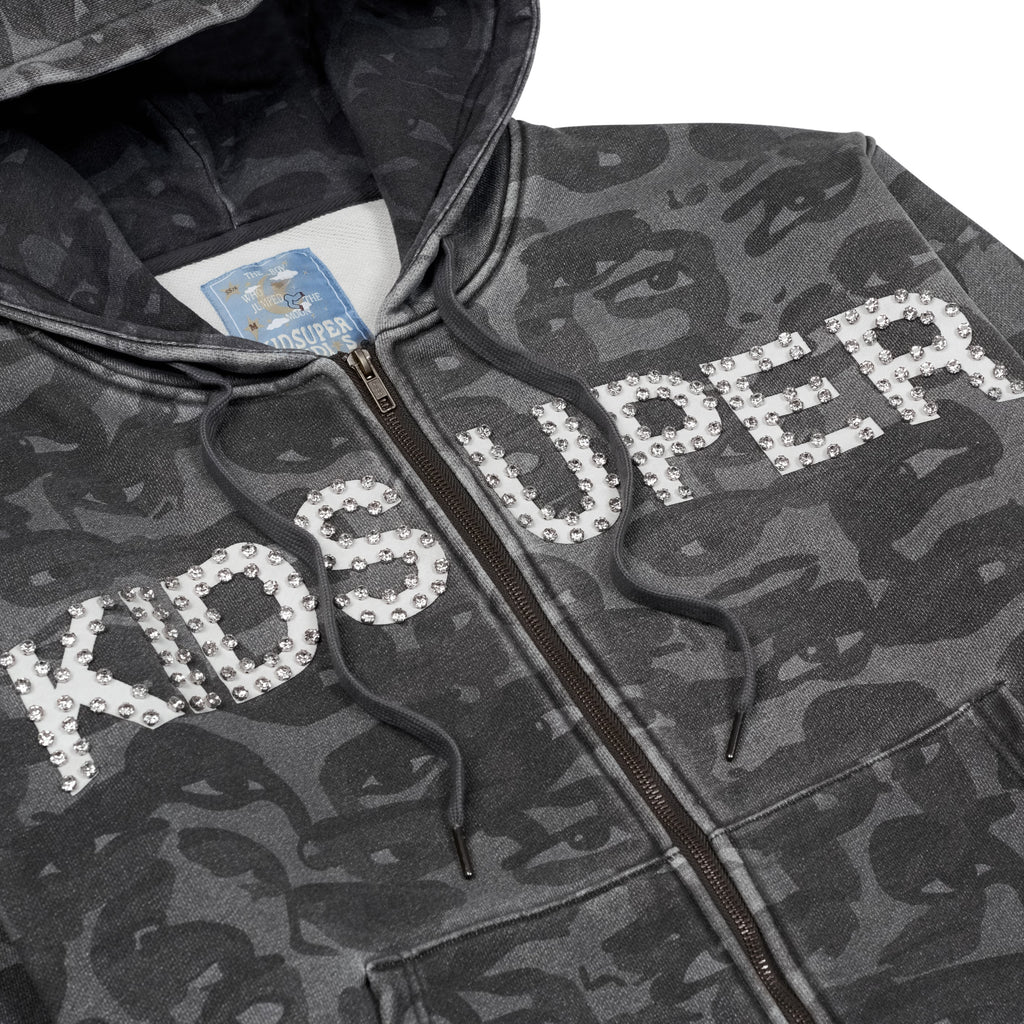 Face Camo Hoodie [Black]