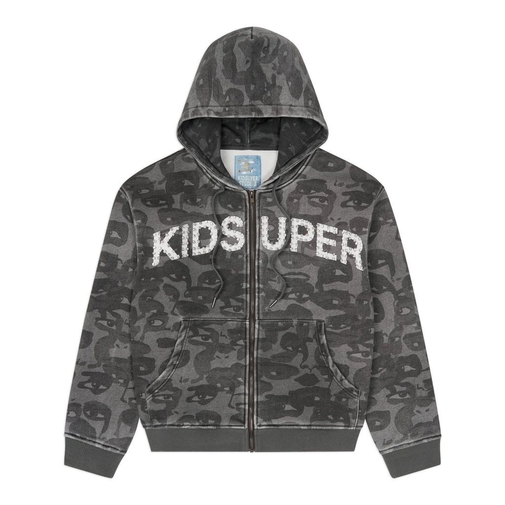 Face Camo Hoodie [Black]