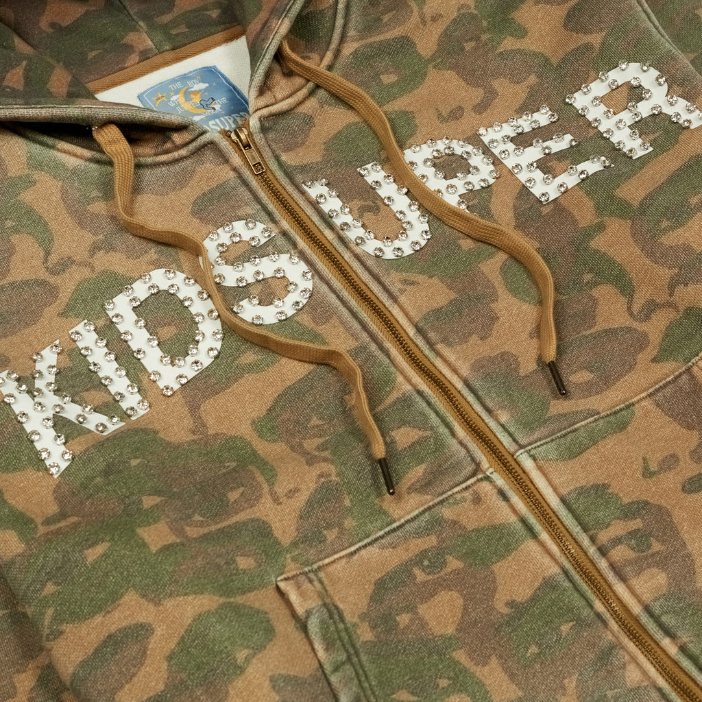 Face Camo Hoodie [Dark Green]