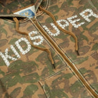 Face Camo Hoodie [Dark Green]