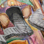 Book Page Tunnel Silk Shirt [Multi]