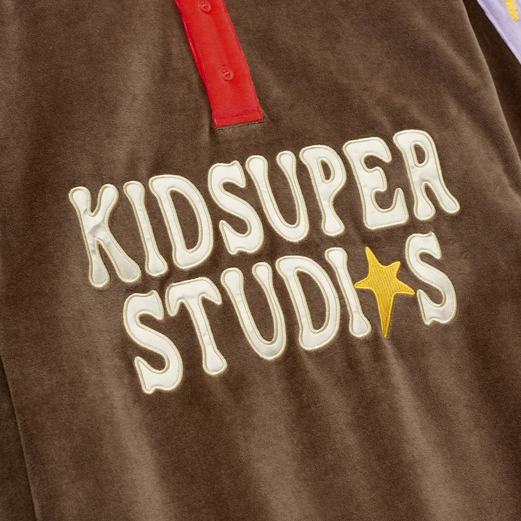 Velour Stars Rugby [Brown]