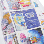Book Pages Patchwork Shirt [White]