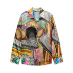 Book Page Tunnel Silk Shirt [Multi]