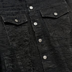 Manuscript Embroidered Jacket [Black]