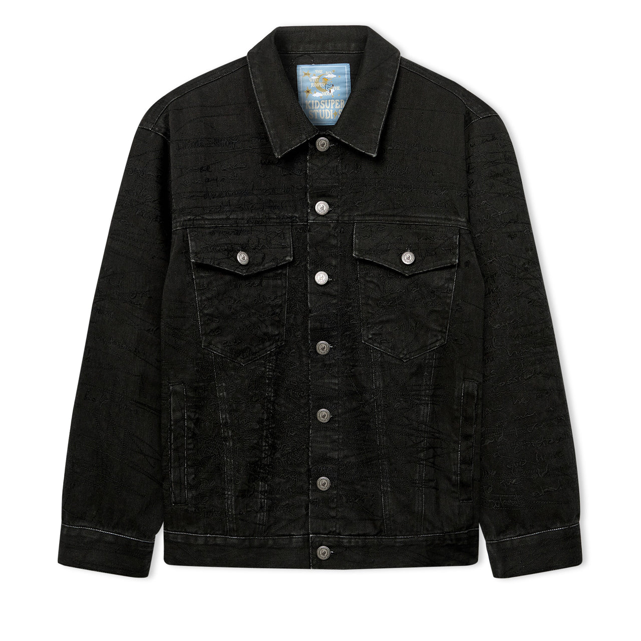 Manuscript Embroidered Jacket [Black]
