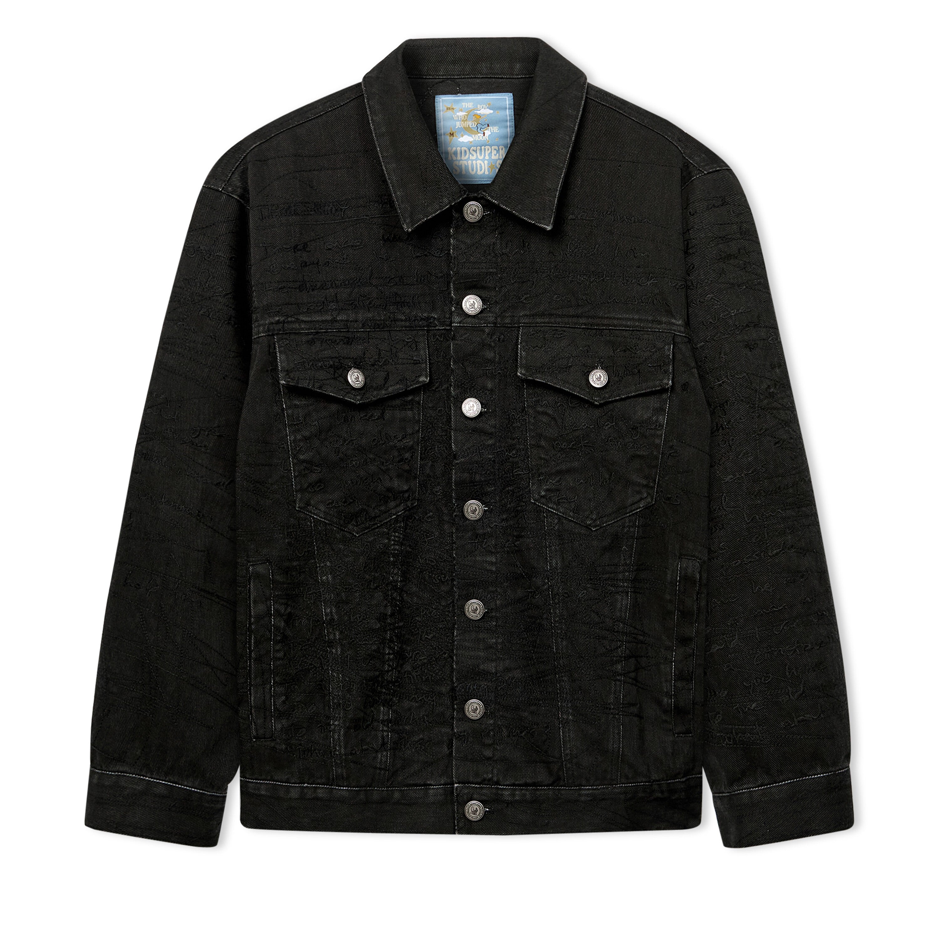 Manuscript Embroidered Jacket [Black]