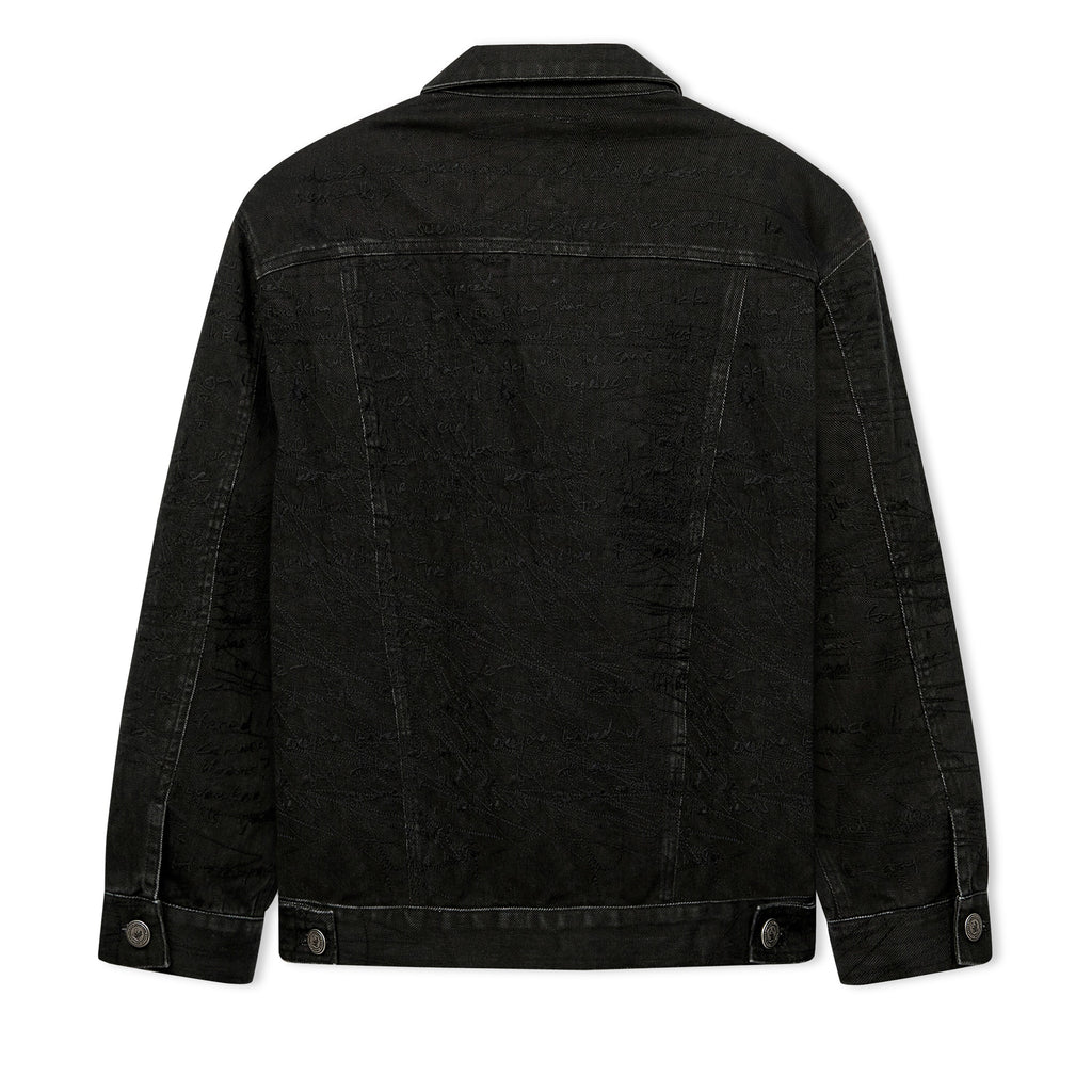 Manuscript Embroidered Jacket [Black]
