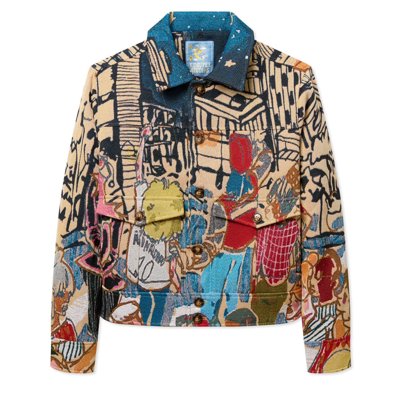 Jacquard Pocket Detail Jacket [Multi]