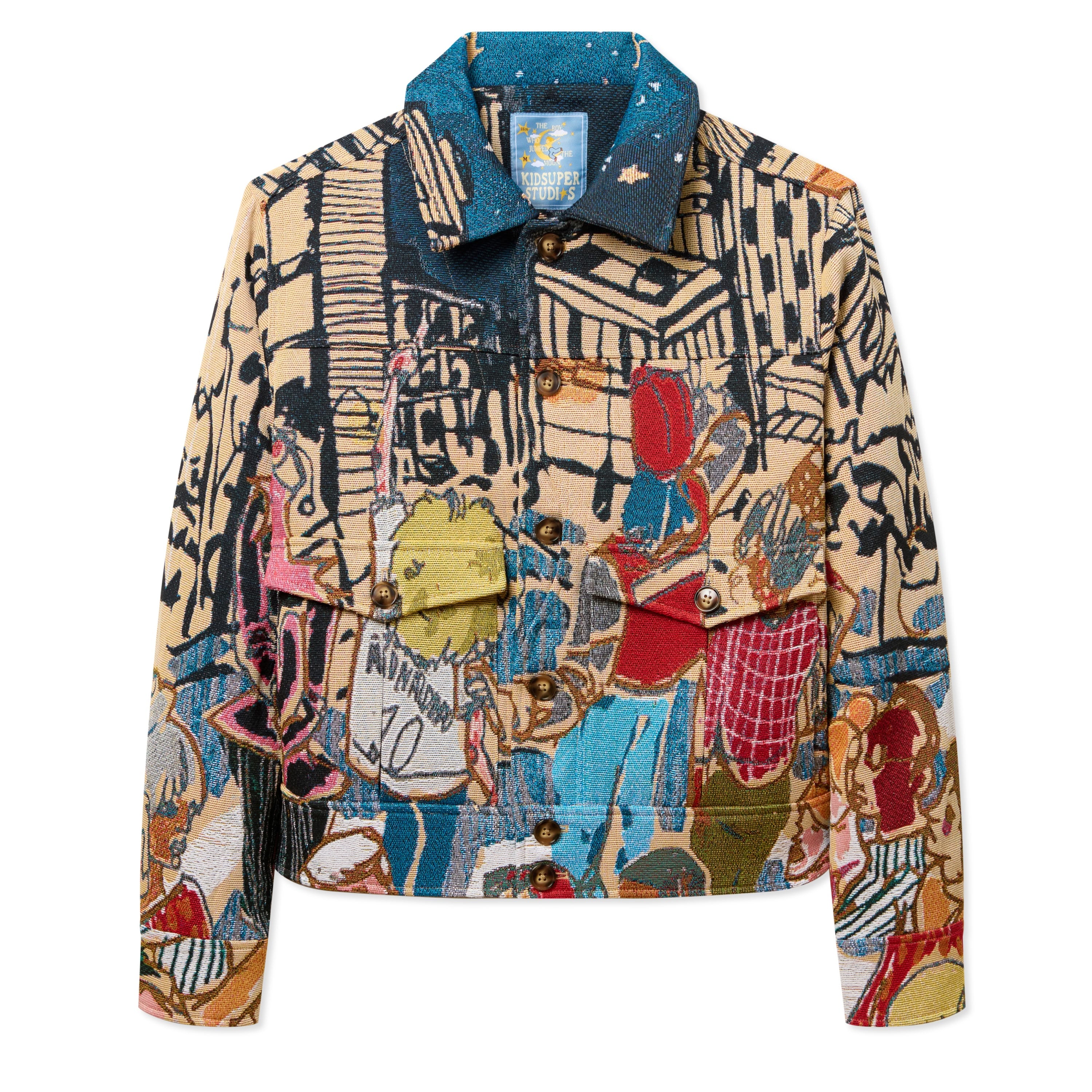 Jacquard Pocket Detail Jacket [Multi]