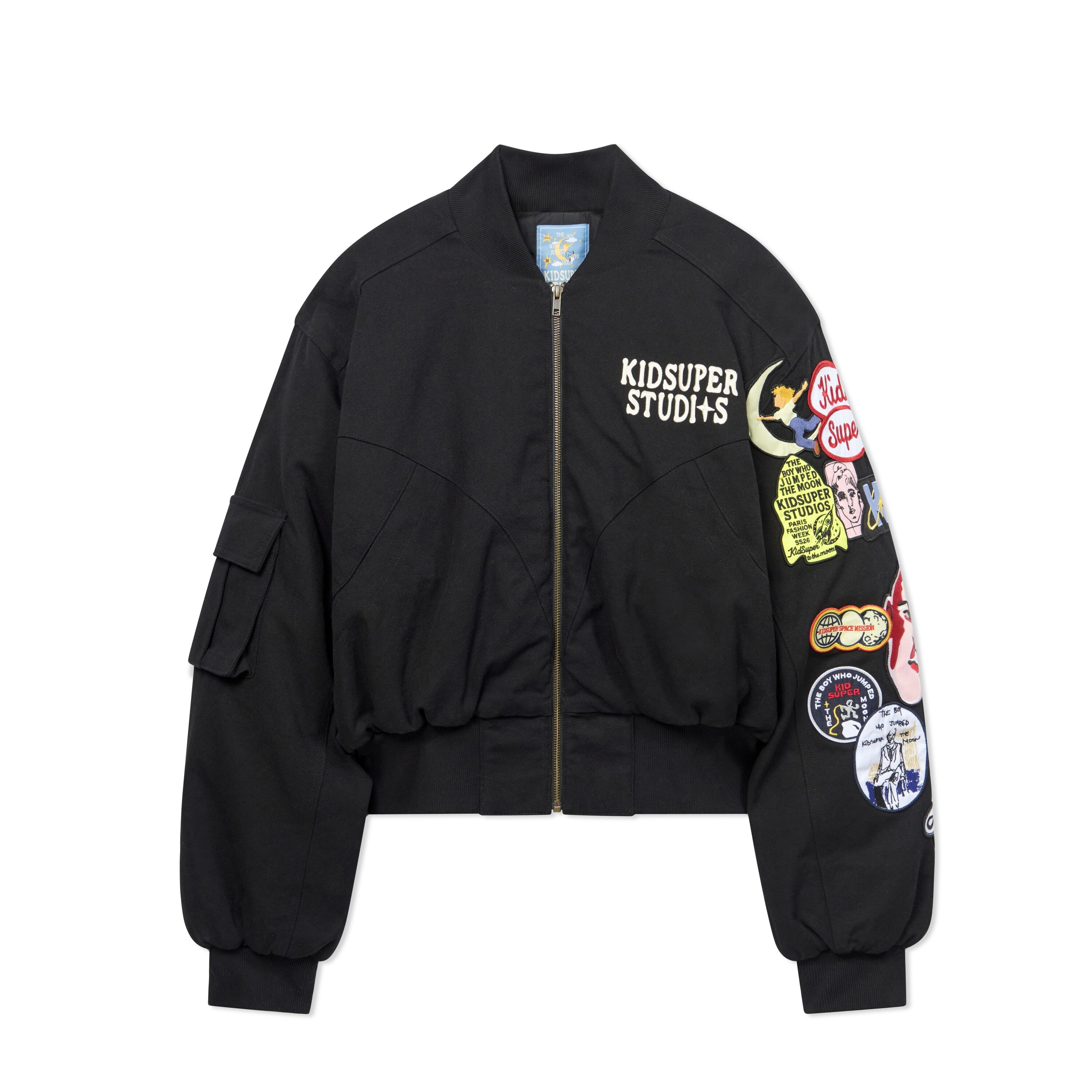 Patches Bomber Jacket [Black] - KidSuper