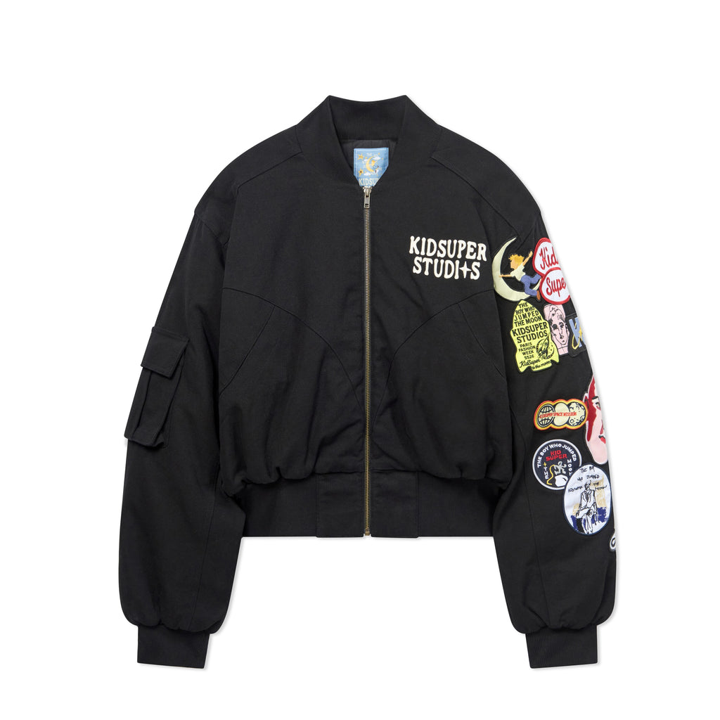 Patches Bomber Jacket [Black]
