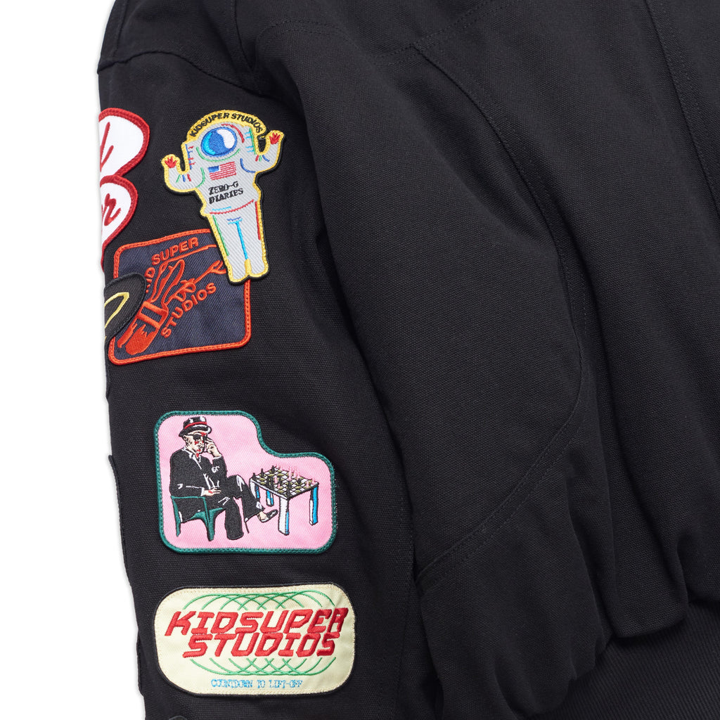 Patches Bomber Jacket [Black]