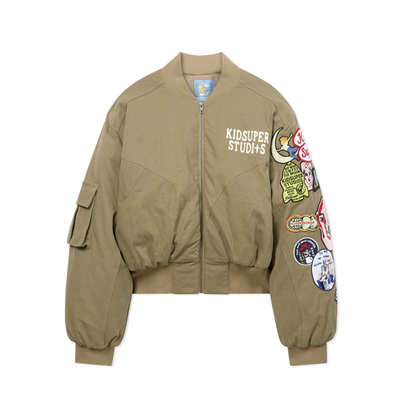 Patches Bomber Jacket [Green]