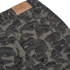 Face Camo Wide Leg Jean [Black]