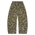 Face Camo Wide Leg Jean [Dark Green]