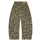Face Camo Wide Leg Jean [Dark Green]