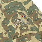 Face Camo Longsleeve Shirt [Heavy Wash / Blue Rib]