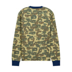 Face Camo Longsleeve Shirt [Heavy Wash / Blue Rib]