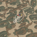 Face Camo Short Sleeve Shirt [Green/ Brown Rib]