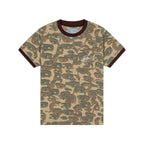 Face Camo Short Sleeve Shirt [Green/ Brown Rib]