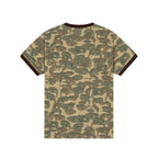 Face Camo Short Sleeve Shirt [Green/ Brown Rib]