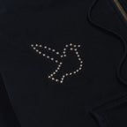 Dove & Eye Studded Hoodie [Black]