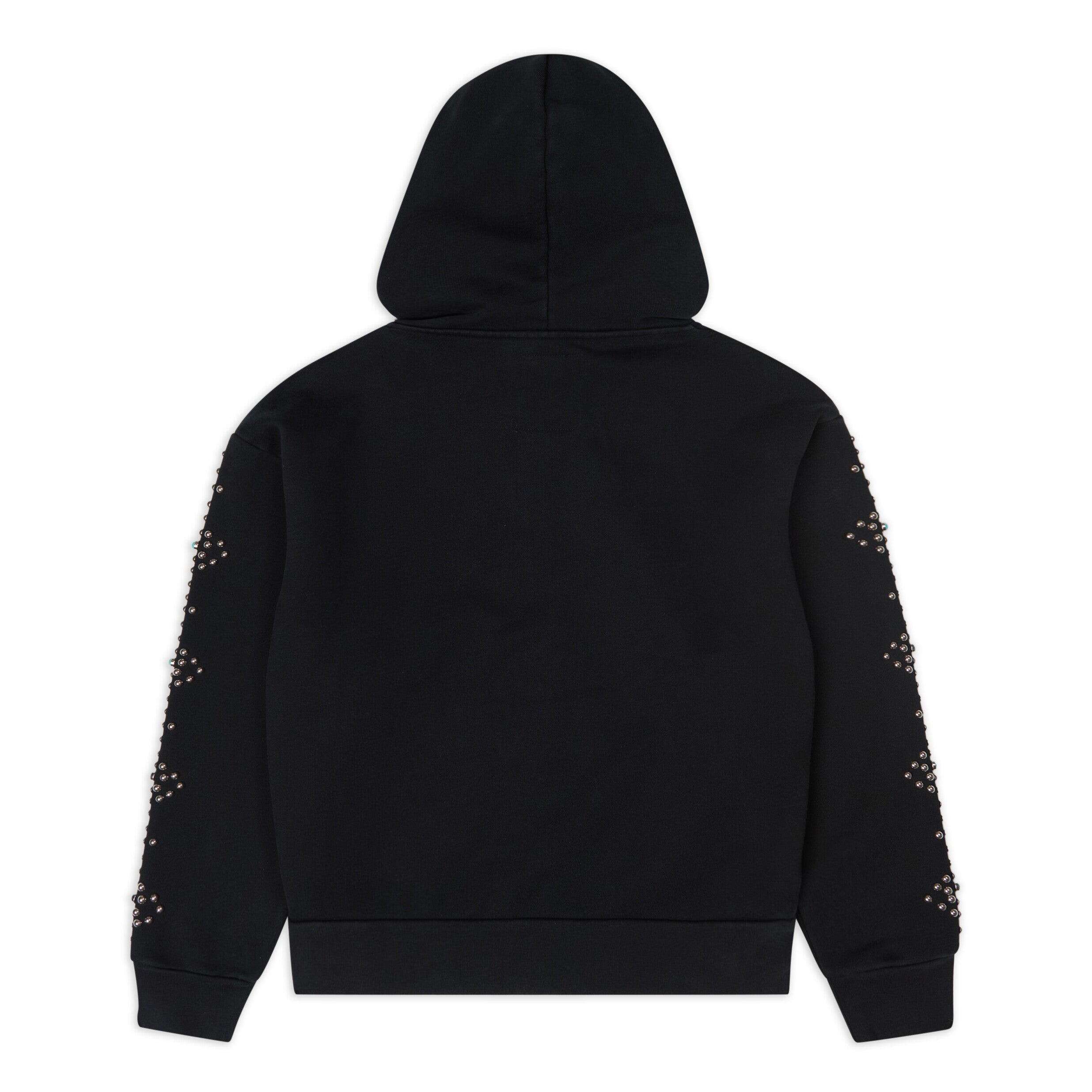 Dove & Eye Studded Hoodie [Black]