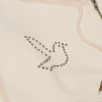 Dove & Eye Studded Hoodie [Vintage White]
