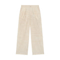 Manuscript Embroidered Trouser [Cream]