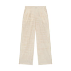 Manuscript Embroidered Trouser [Cream]