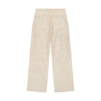 Manuscript Embroidered Trouser [Cream]