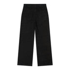Manuscript Embroidered Jeans [Black]