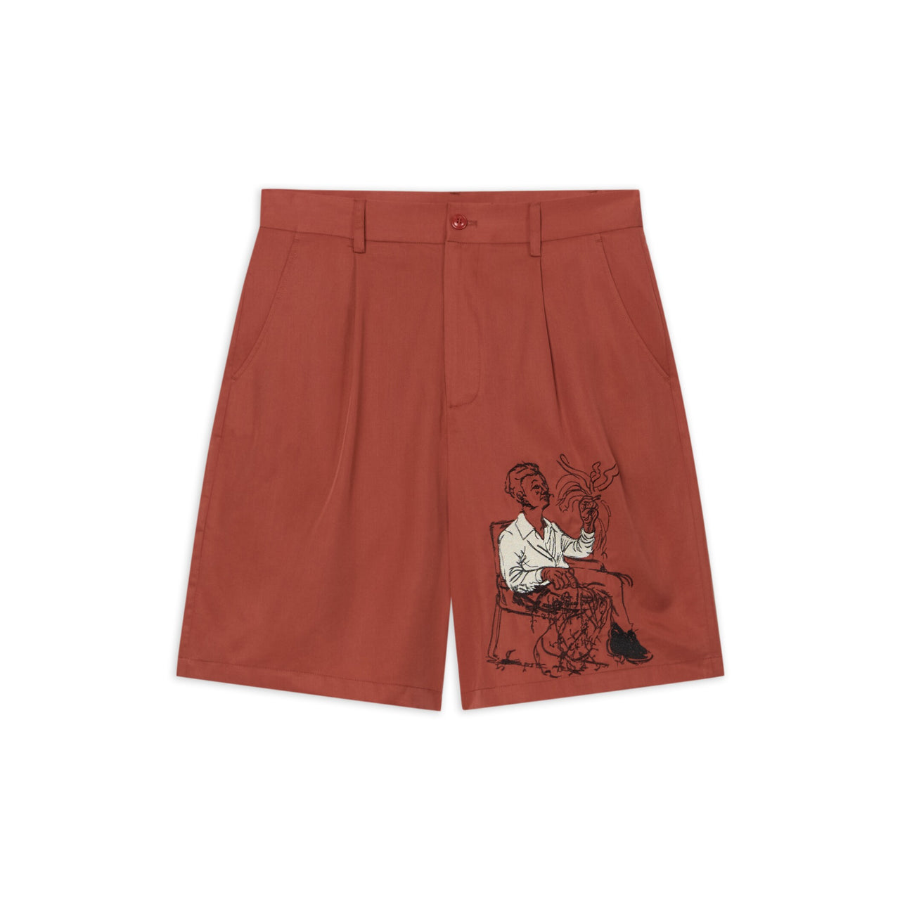 Technicolor Dreams Lycra Bermudas [Red]