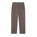 Face Thread Embroidered Suit Bottom [Brown]