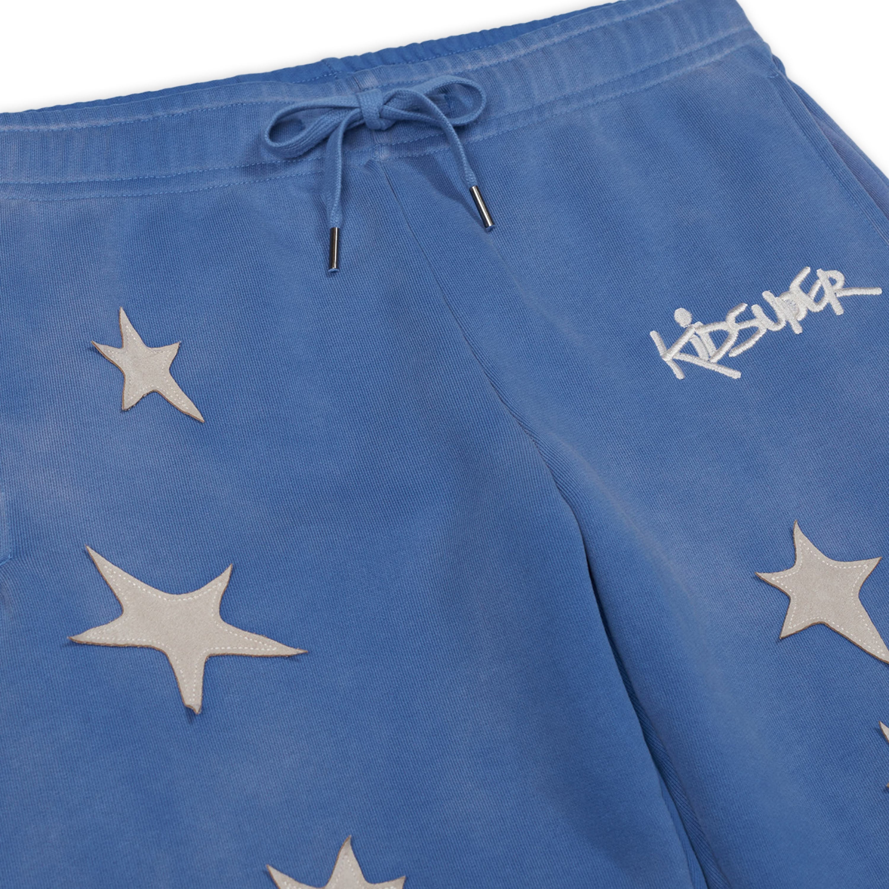 Stars Patchwork Sweatpants [Blue]