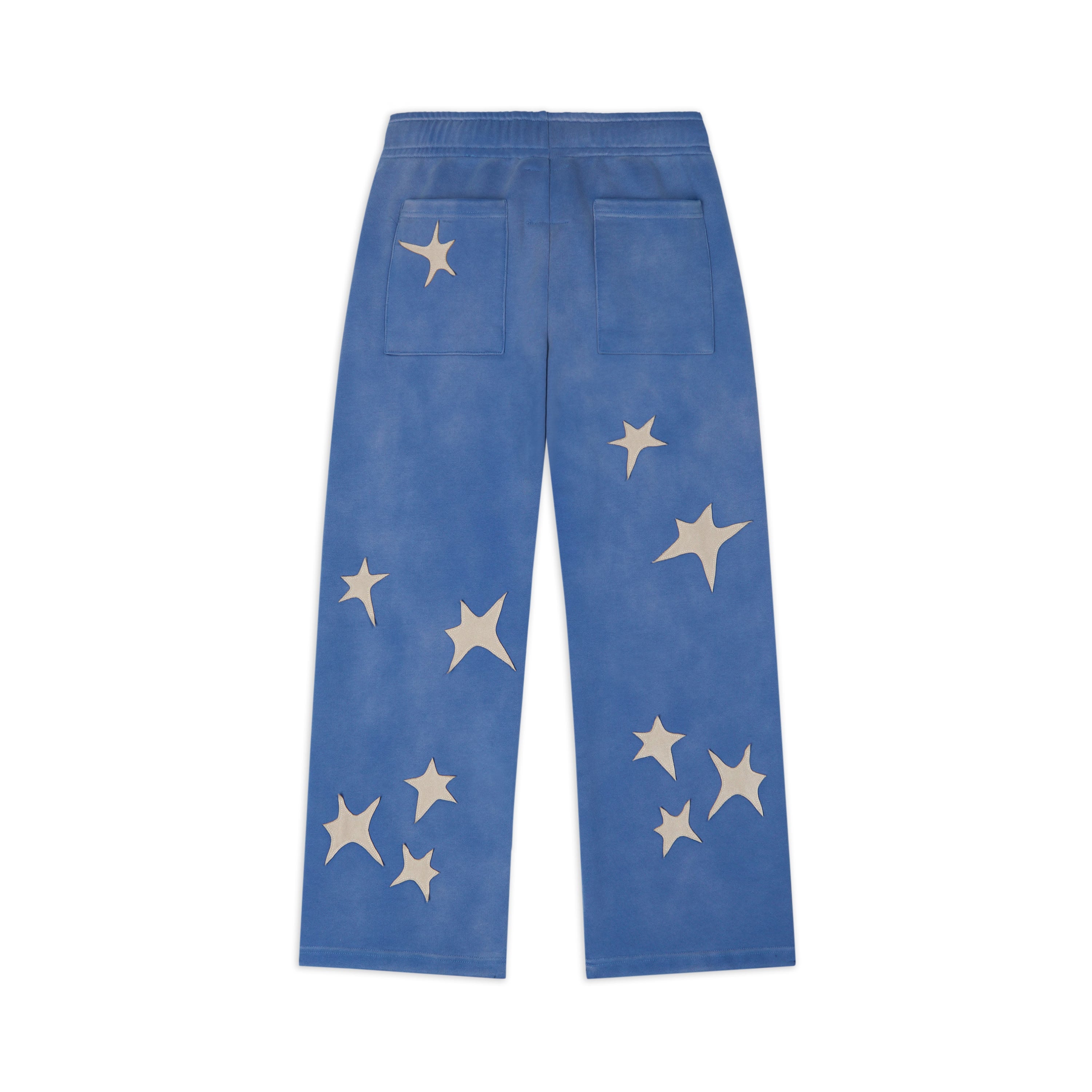 Stars Patchwork Sweatpants [Blue]