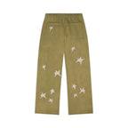 Stars Patchwork Sweatpants [Green]