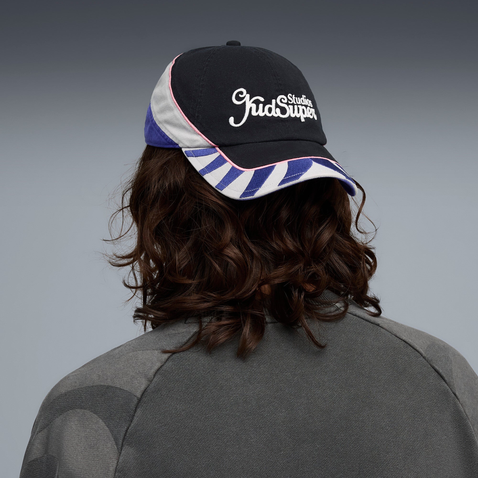 Kuma Son PUMA X KIDSUPER BB CAP [PUMA Black/Lapis Lazuli] - KidSuper