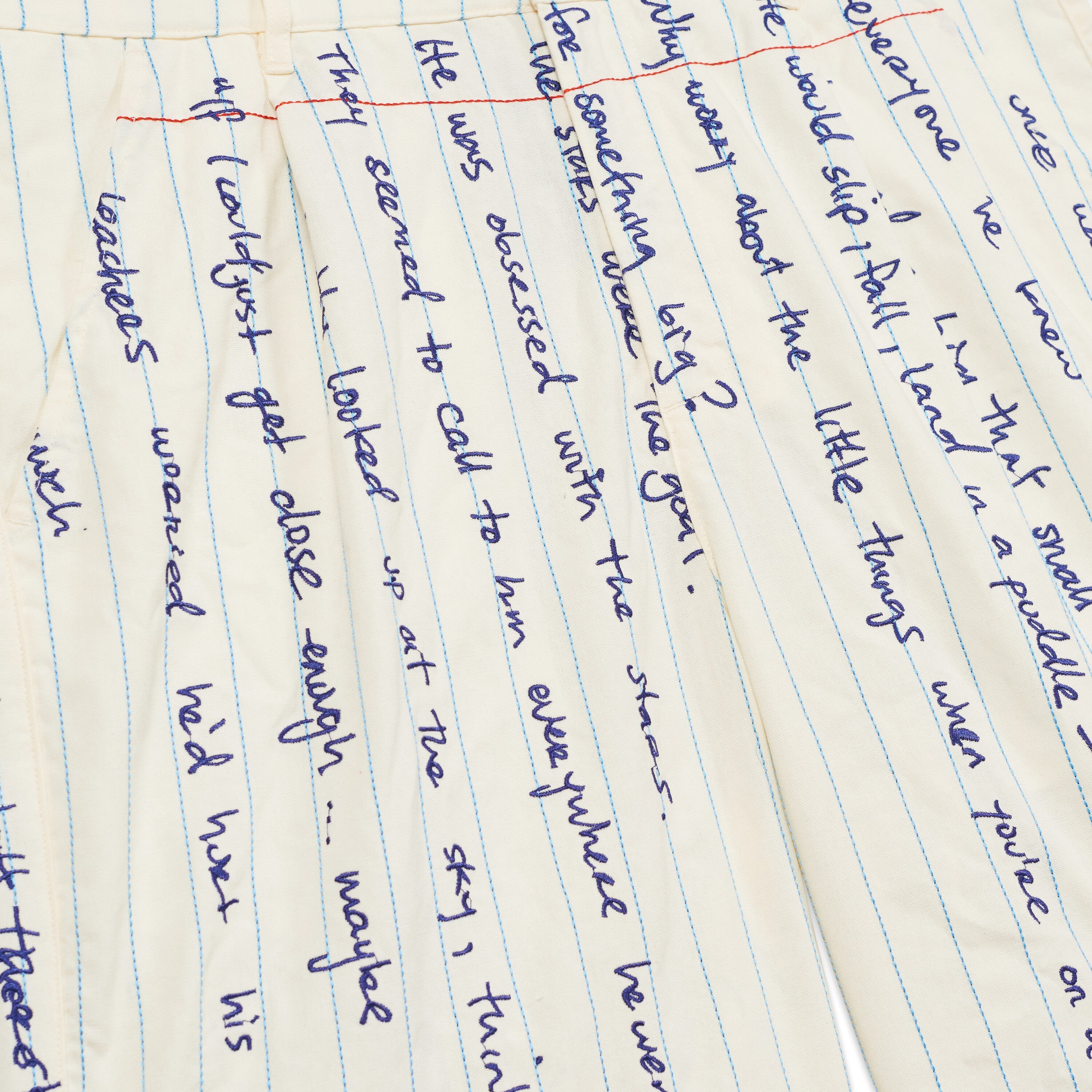 Paper Handwriting Pleated Shorts [Black]